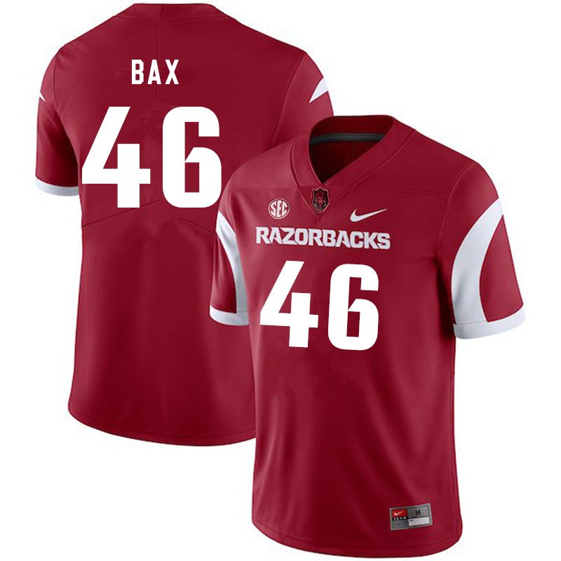 Men #46 Nathan Bax Arkansas Razorbacks College Football Jerseys Sale-Cardinal